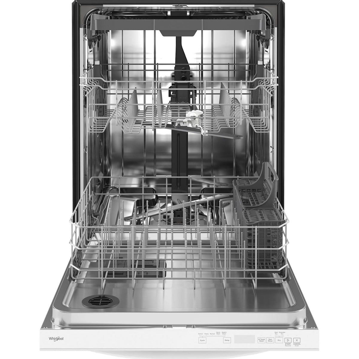 Whirlpool Dishwasher Stainless Steel Tub WDT750SAKW White