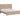 Senniberg King Panel Bed - Light Brown/White